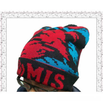 Wholesale Winter Warm Knitted Beanie Hat with Customized Design (1-3582)